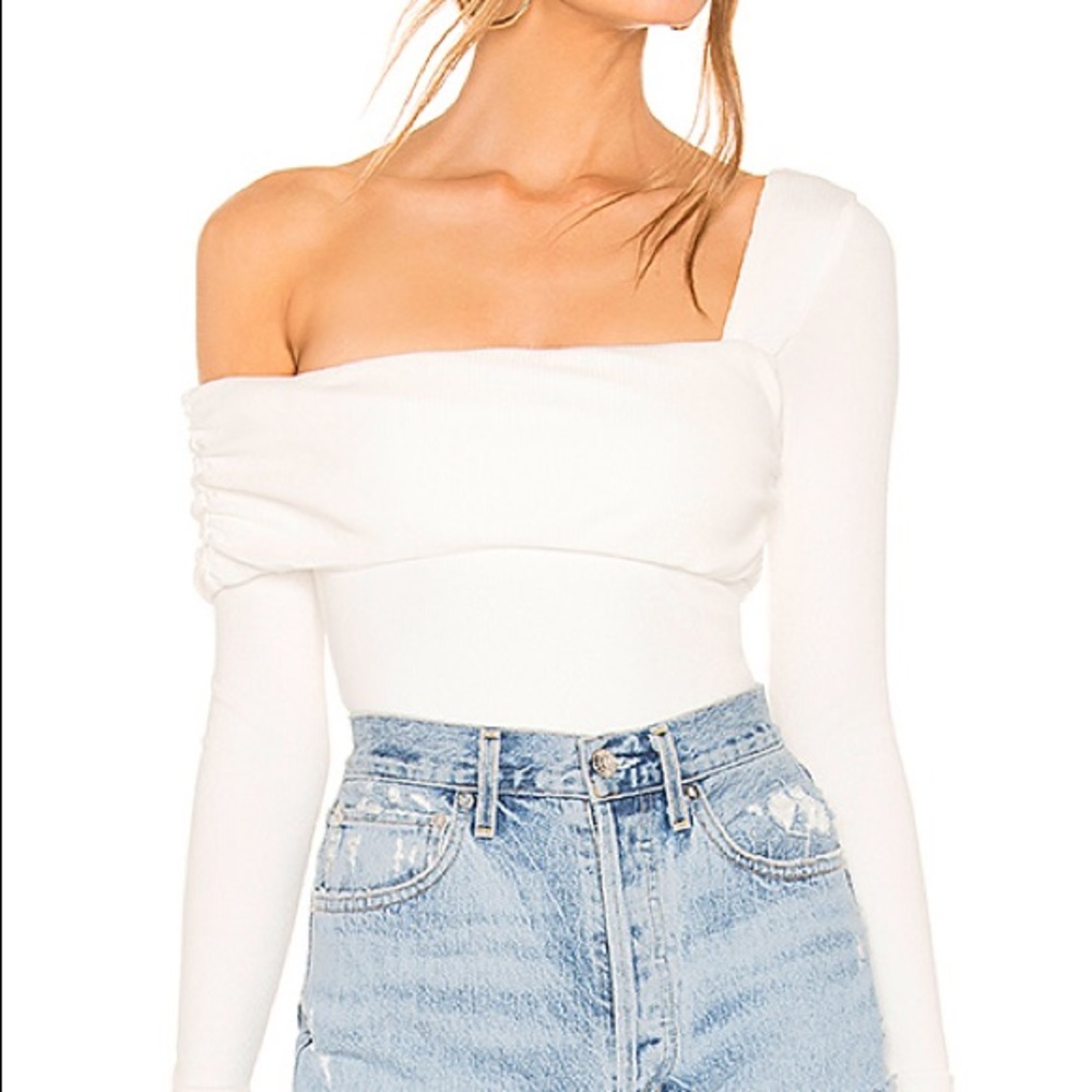 Elegant White Off-Shoulder Top
